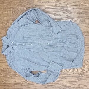 J Crew mens classic checked button front shirt 16.5 / 35